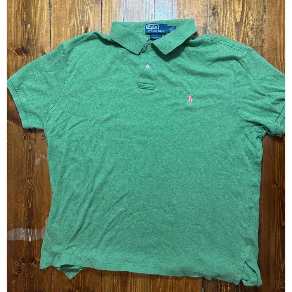 Polo Ralph Lauren Men’s XL Green Polo Shirt Short Sleeve Pony Logo